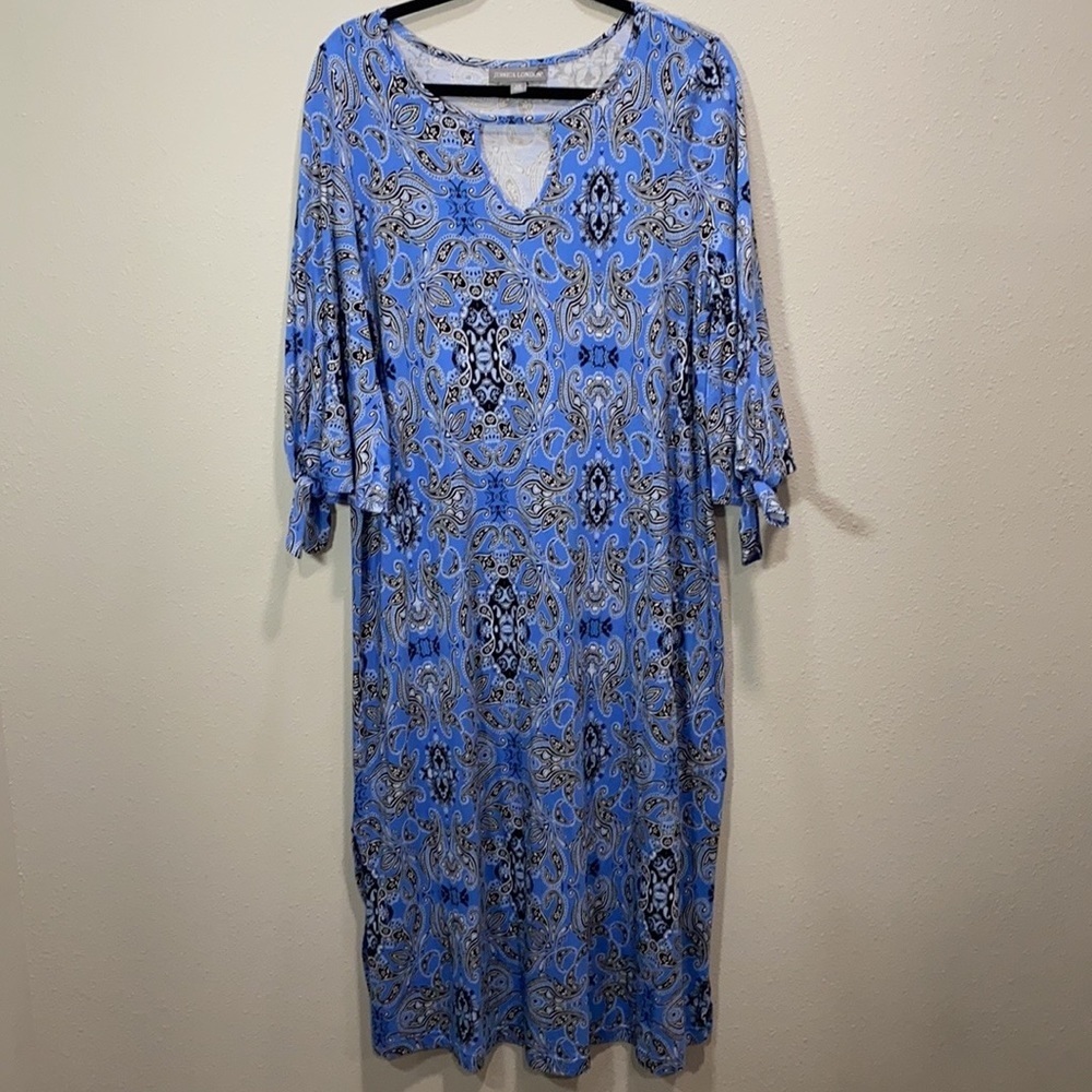 Jessica London paisley dress‎ blue